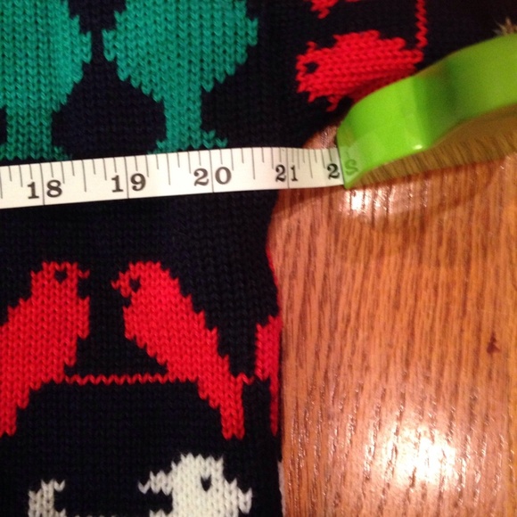 VTG Animal Farm Pig Sheep Lamp Wool Sweater Small - Picture 6 of 8